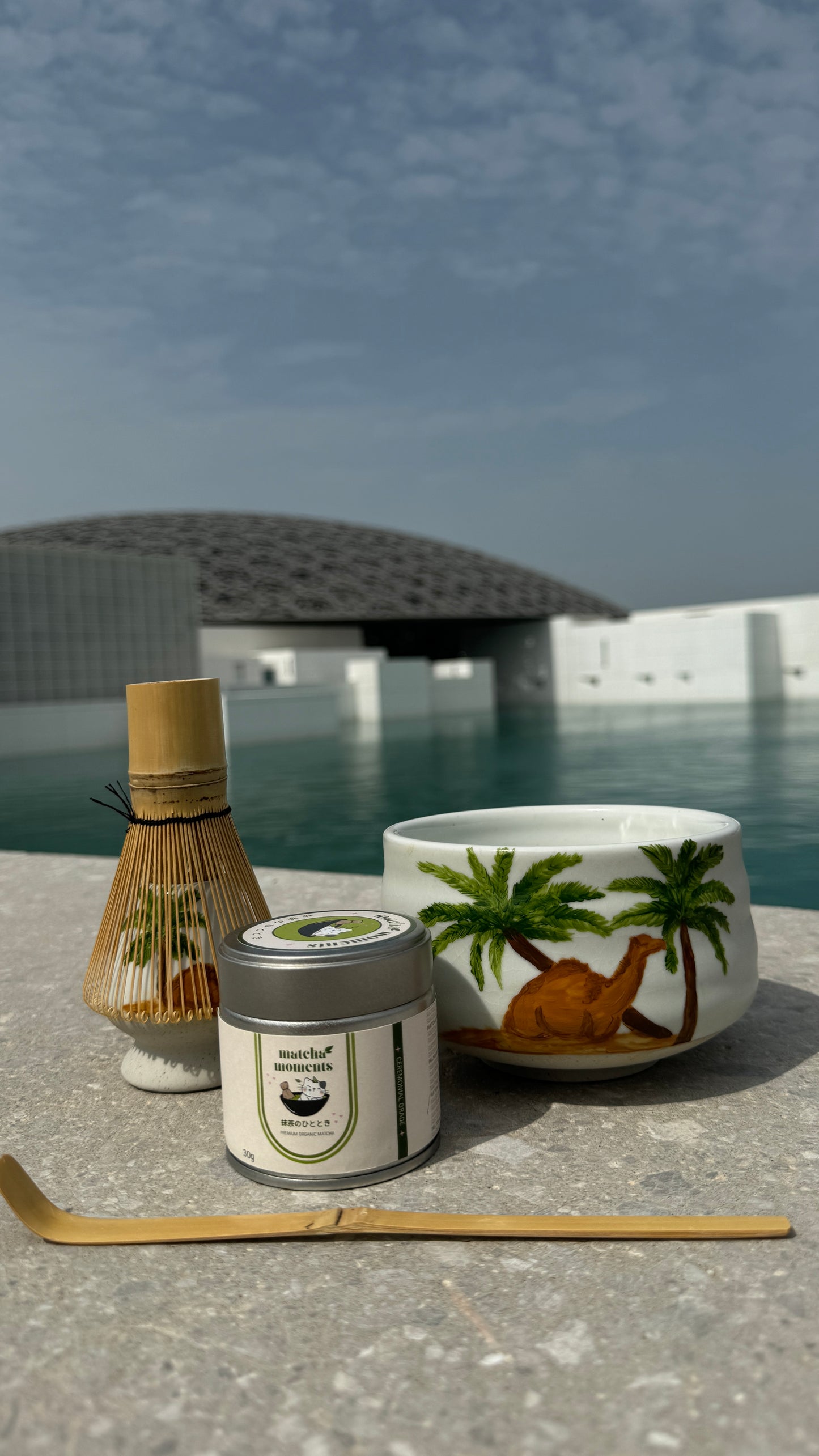 Pre-Order Hand-painted Camel Set & matcha (zip lock)