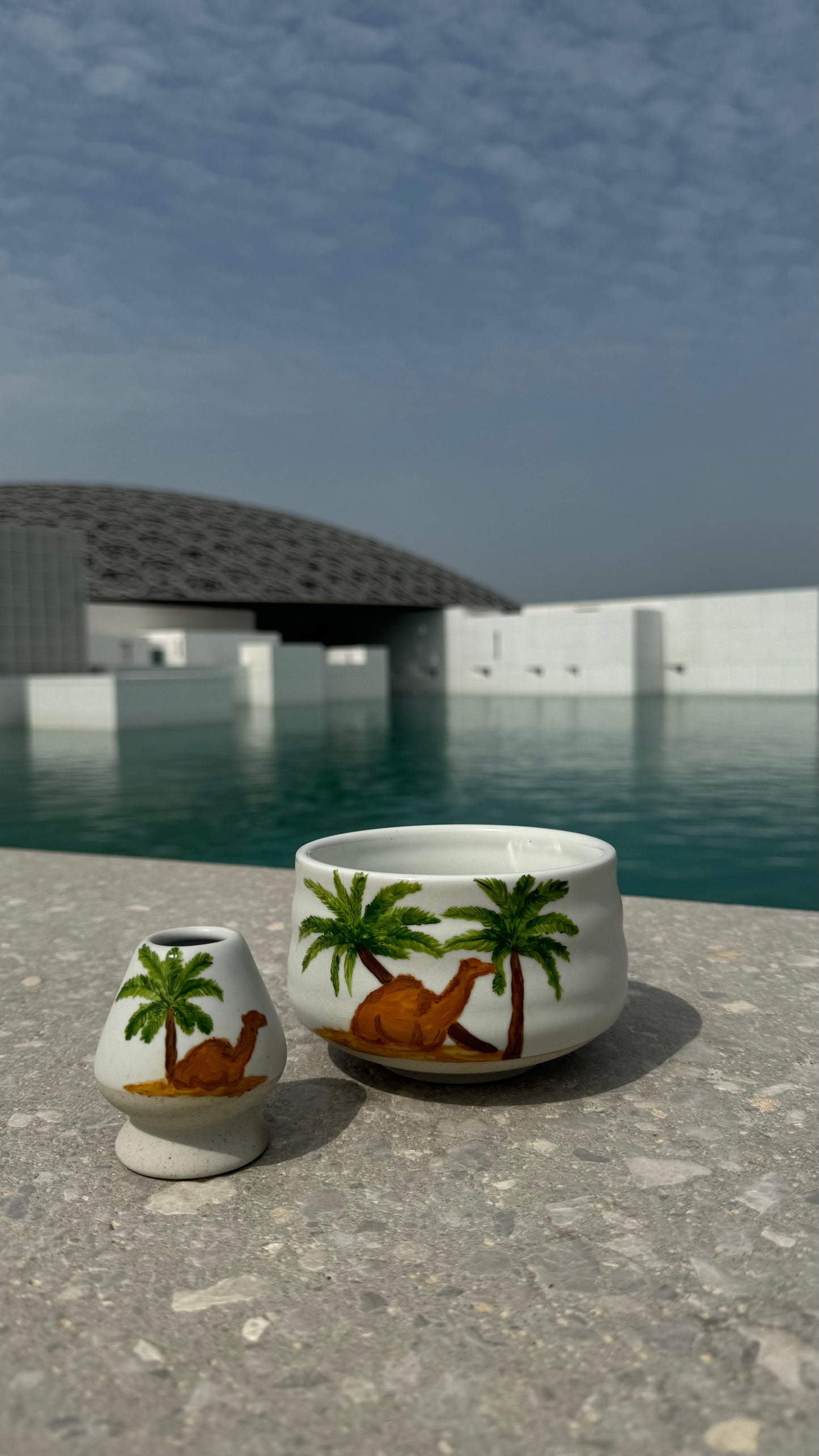 Pre-Order Hand-painted Camel Set & matcha (zip lock)